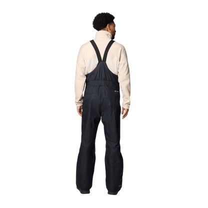 COLUMBIA MEN'S ICEVENTURE BIB - BLACK - BACK VIEW