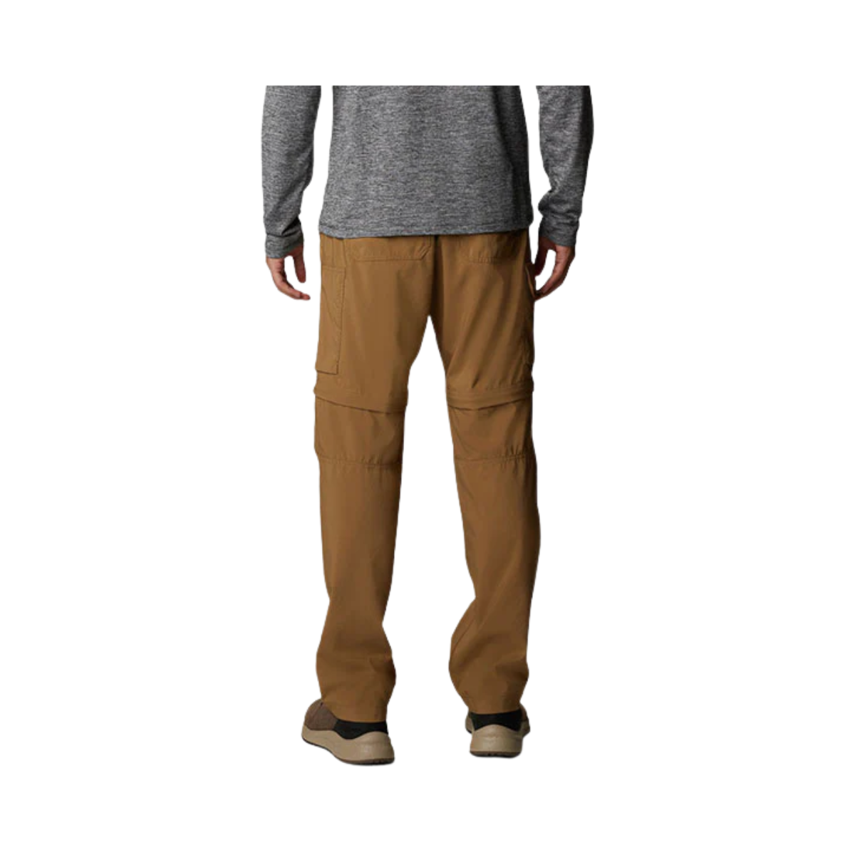 COLUMBIA MENS SILVER RIDGE UTILITY CONVERTIBLE PANTS - DELTA - BACK VIEW