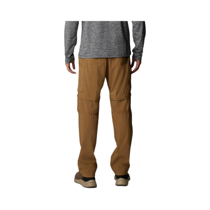 COLUMBIA MENS SILVER RIDGE UTILITY CONVERTIBLE PANTS - DELTA - BACK VIEW