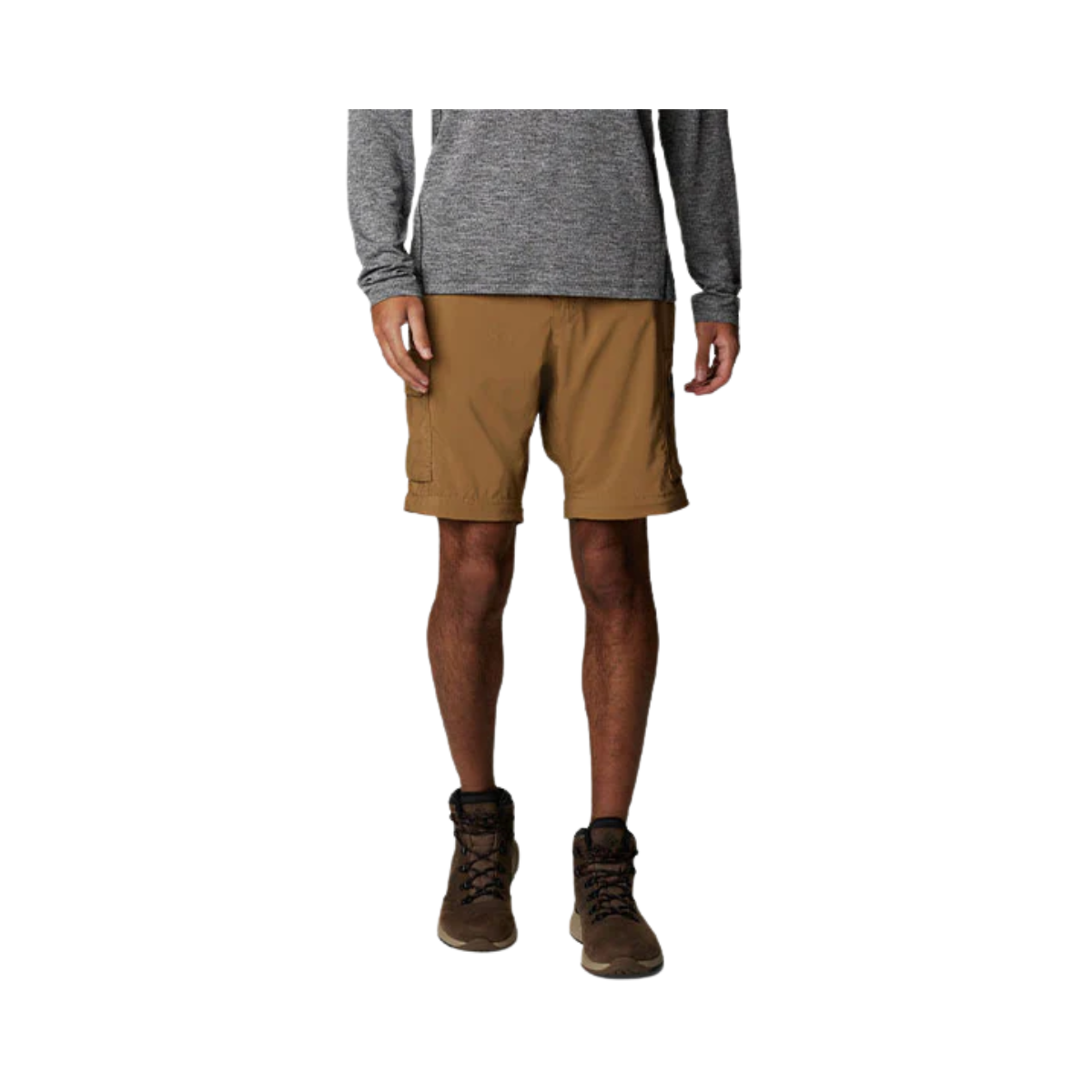 COLUMBIA MENS SILVER RIDGE UTILITY CONVERTIBLE PANTS - DELTA - FRONT SHORT VIEW