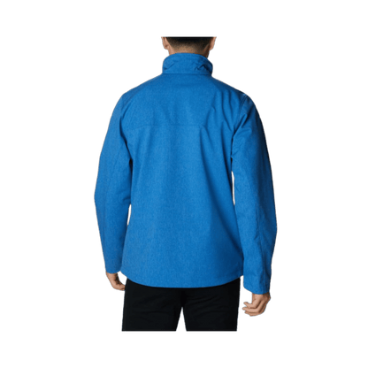 COLUMBIA MEN'S CRUISER VALLEY SOFTSHELL JACKET – BRIGHT INDIGO - BACK VIEW