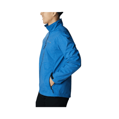 COLUMBIA MEN'S CRUISER VALLEY SOFTSHELL JACKET – BRIGHT INDIGO - SIDE VIEW
