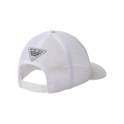 COLUMBIA PFG MESH BALL CAP - WHITE/PFG HOOK - ONE SIZE - BACK VIEW