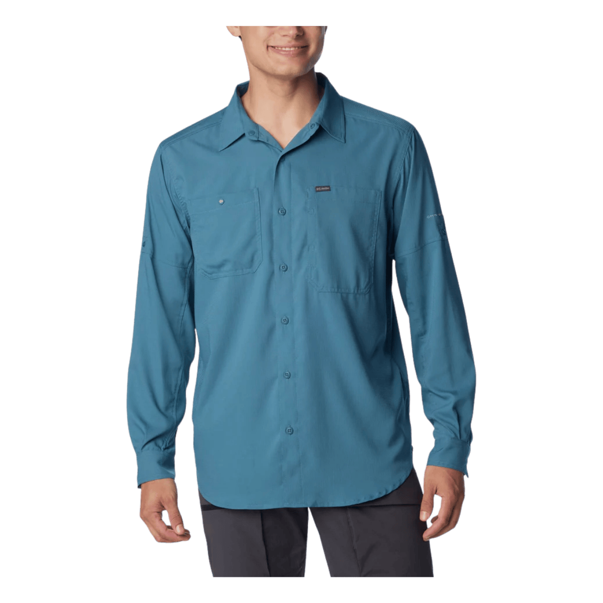 COLUMBIA MEN'S SILVER RIDGE UTILITY LITE LONG SLEEVE SHIRT - CLOUD BURST