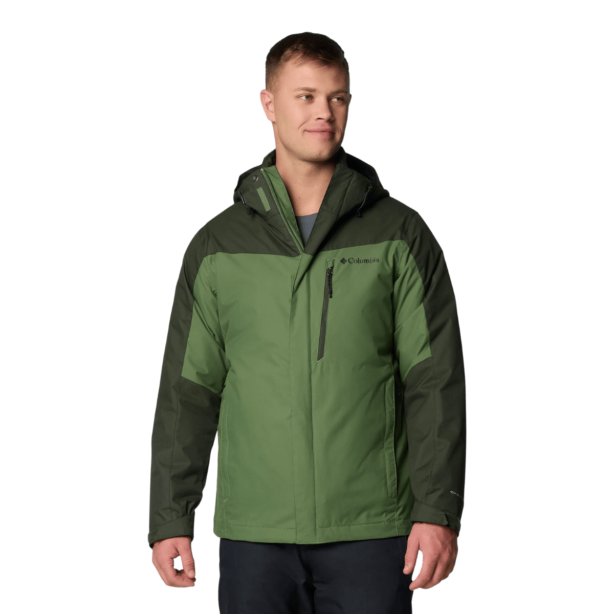 COLUMBIA WHIRLIBIRD V INTERCHANGE JACKET - GREENSCAPE WW FRONT