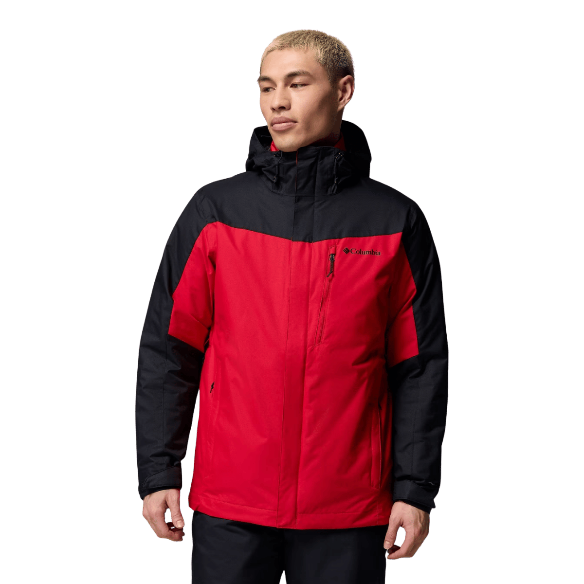 COLUMBIA WHIRLIBIRD V INTERCHANGE JACKET - MOUNTAIN RED WW FRONT