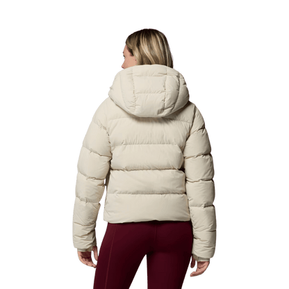COLUMBIA WOMENS AMAZE PUFF HOODED JACKET - DARK STONE WW BACK