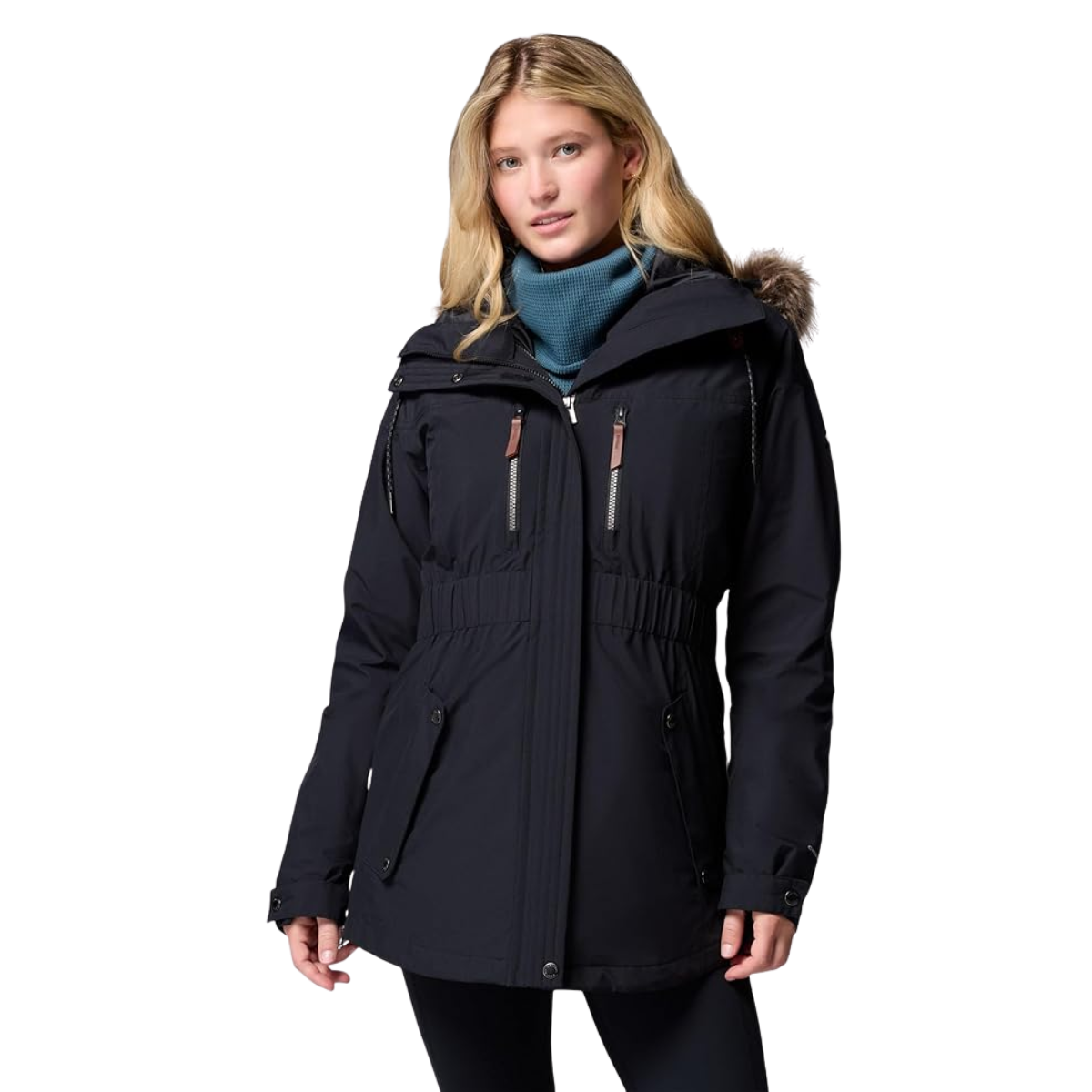 COLUMBIA WOMENS PAYTON PASS II INTERCHANGE JACKET - BLACK WW FRONT