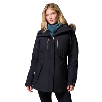 COLUMBIA WOMENS PAYTON PASS II INTERCHANGE JACKET - BLACK WW FRONT