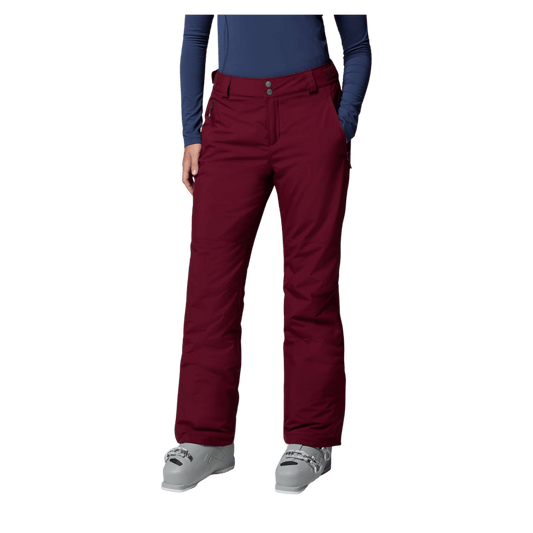 COLUMBIA WOMENS SHAFER CANYON II INSULATED PANTS - RICH WINE WW FRONT