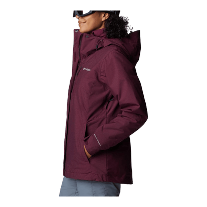 COLUMBIA WOMEN'S WHIRLIBIRD IV INTERCHANGE JACKET - MARIONBERRY - SIDE VIEW