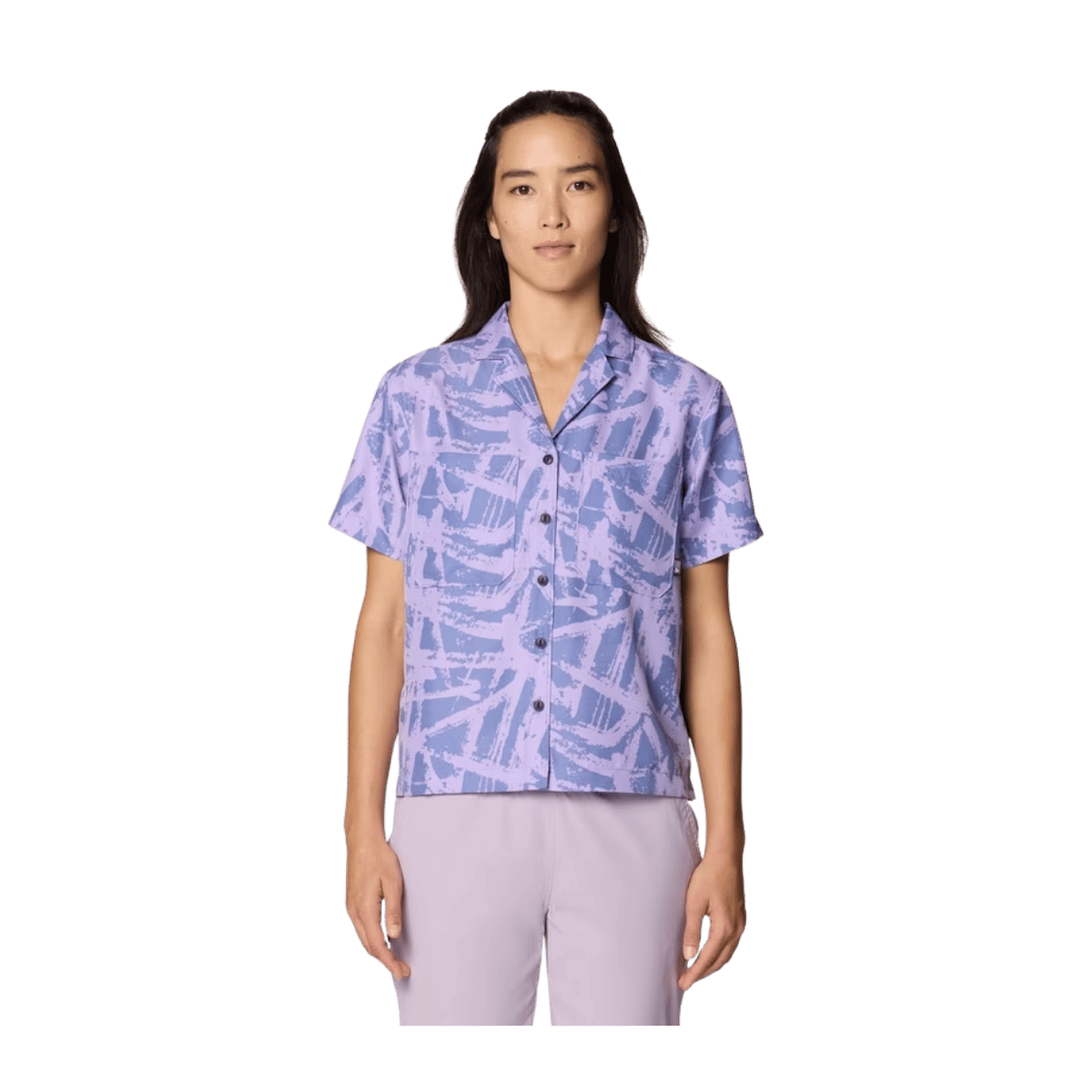 MOUNTAIN HARDWEAR WOMEN'S SUN DRIFT COOLING SS SHIRT - BEST COAST BLUE