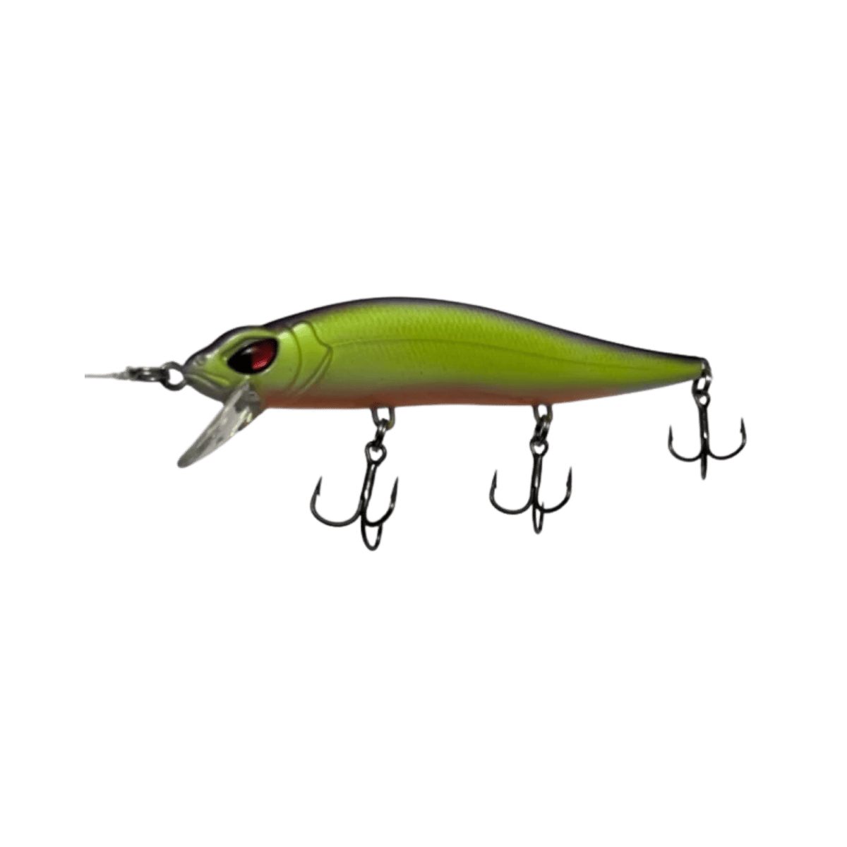 COPPER RED BAITS JONAH 1:17 RATTLING JERKBAIT PURPLE CHARTREUSE