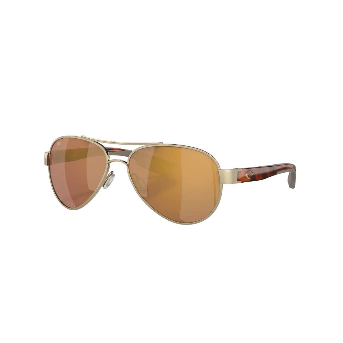 COSTA DEL MAR LORETO SUNGLASSES - BRUSHED GOLD/GOLD MIRROR