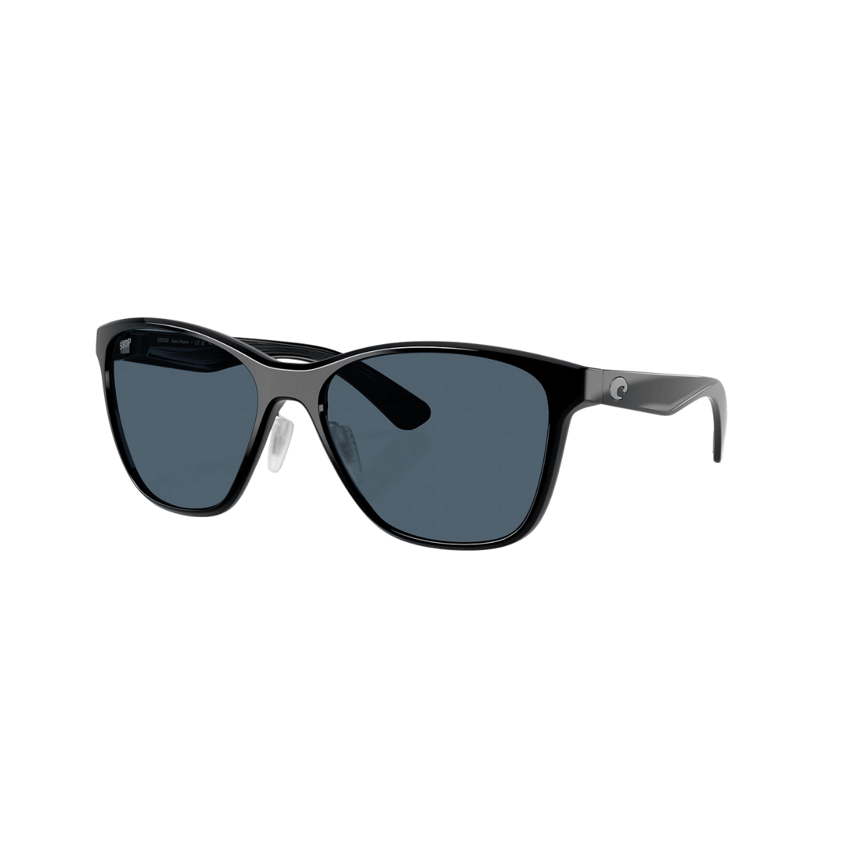 COSTA DEL MAR LUNA NUEVA SUNGLASSES - BLACK FRONT