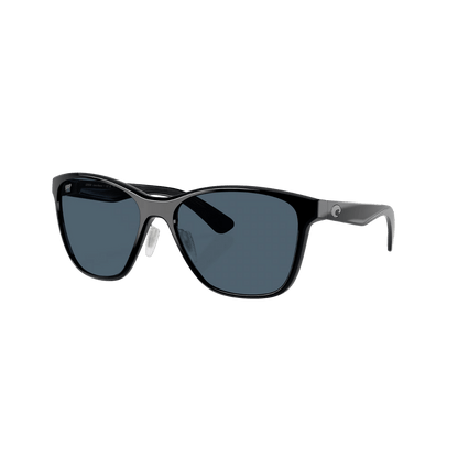 COSTA DEL MAR LUNA NUEVA SUNGLASSES - BLACK FRONT