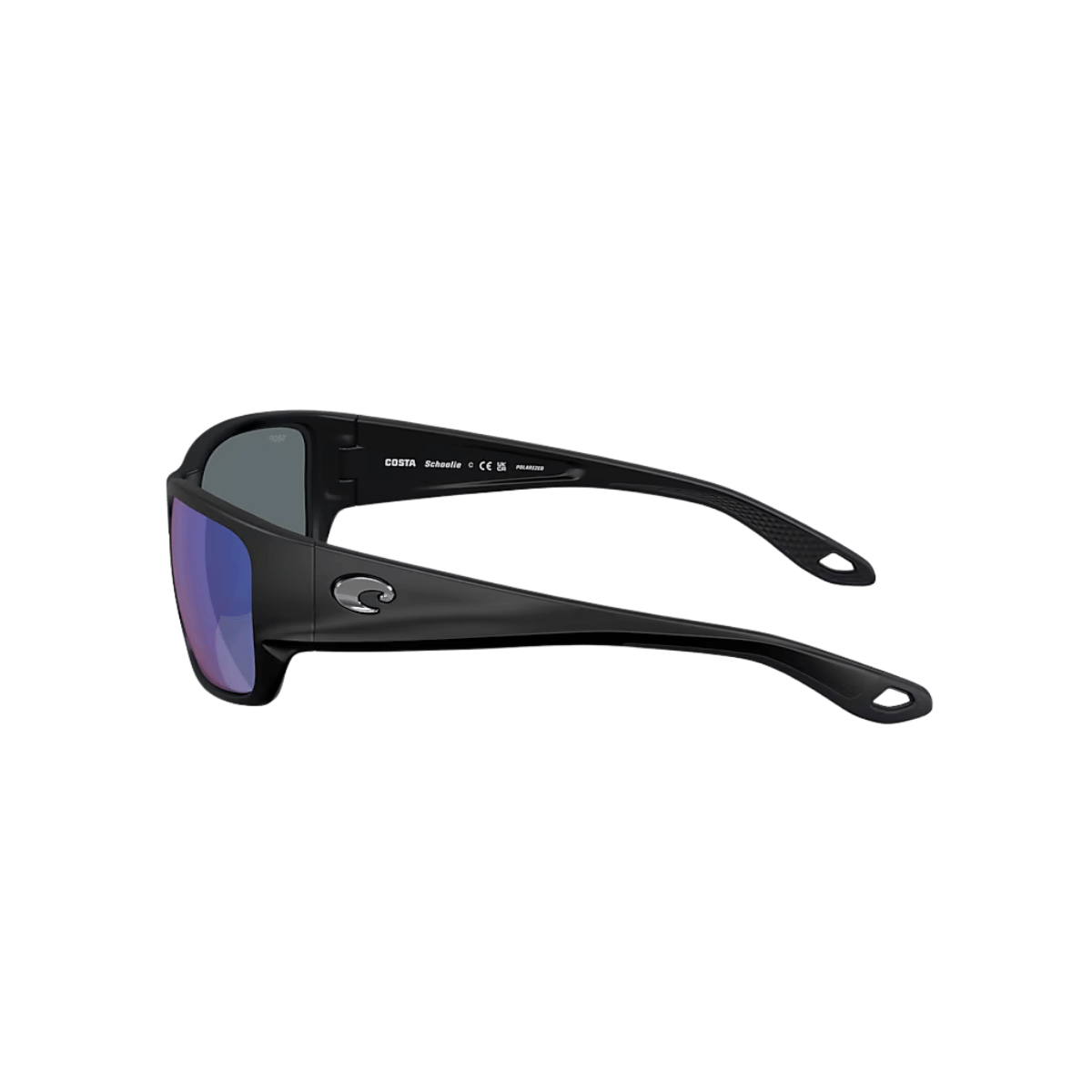 COSTA DEL MAR SCHOOLIE SUNGLASSES - MATTE BLACK SIDE