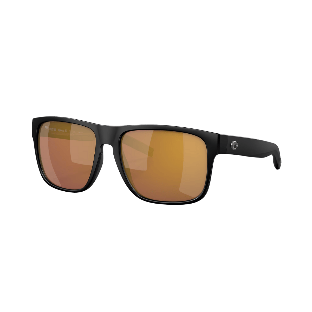COSTA DEL MAR SPEARO XL SUNGLASSES - MATTE BLACK/GOLD MIRROR