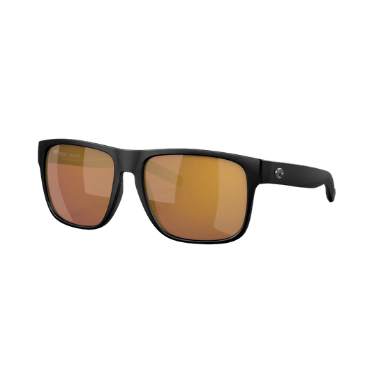 COSTA DEL MAR SPEARO XL SUNGLASSES - MATTE BLACK/GOLD MIRROR
