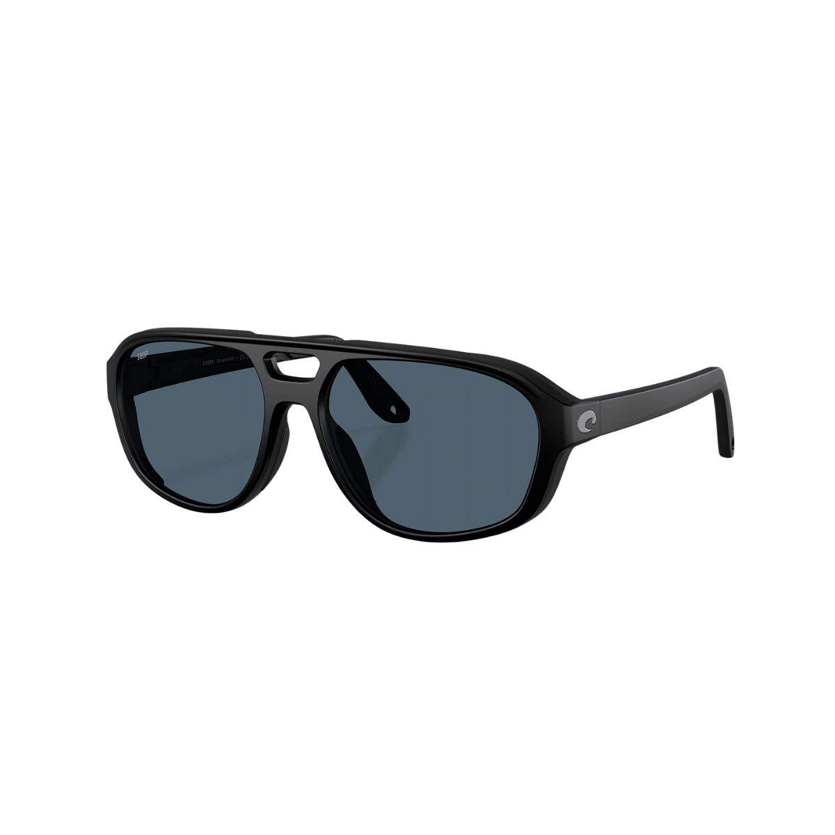 COSTA DEL MAR STREET HEAT SUNGLASSES - MATTE BLACK FRONT