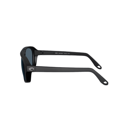 COSTA DEL MAR STREET HEAT SUNGLASSES - MATTE BLACK SIDE