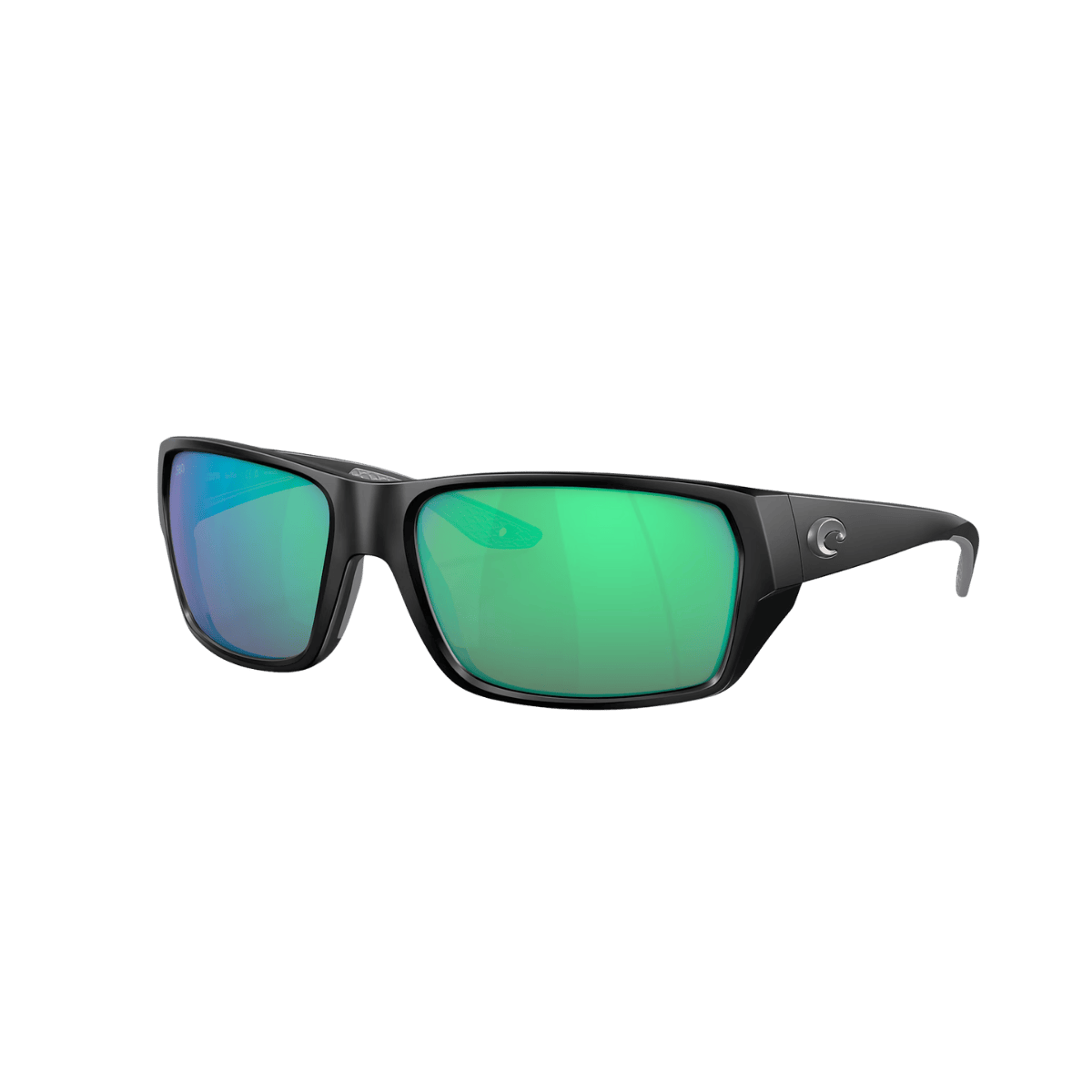 COSTA DEL MAR TAILFIN SUNGLASSES - MATTE BLACK/GREEN MIRROR