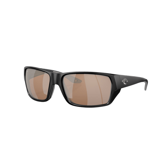 COSTA DEL MAR TAILFIN SUNGLASSES - MATTE BLACK/COPPER SILVER 
