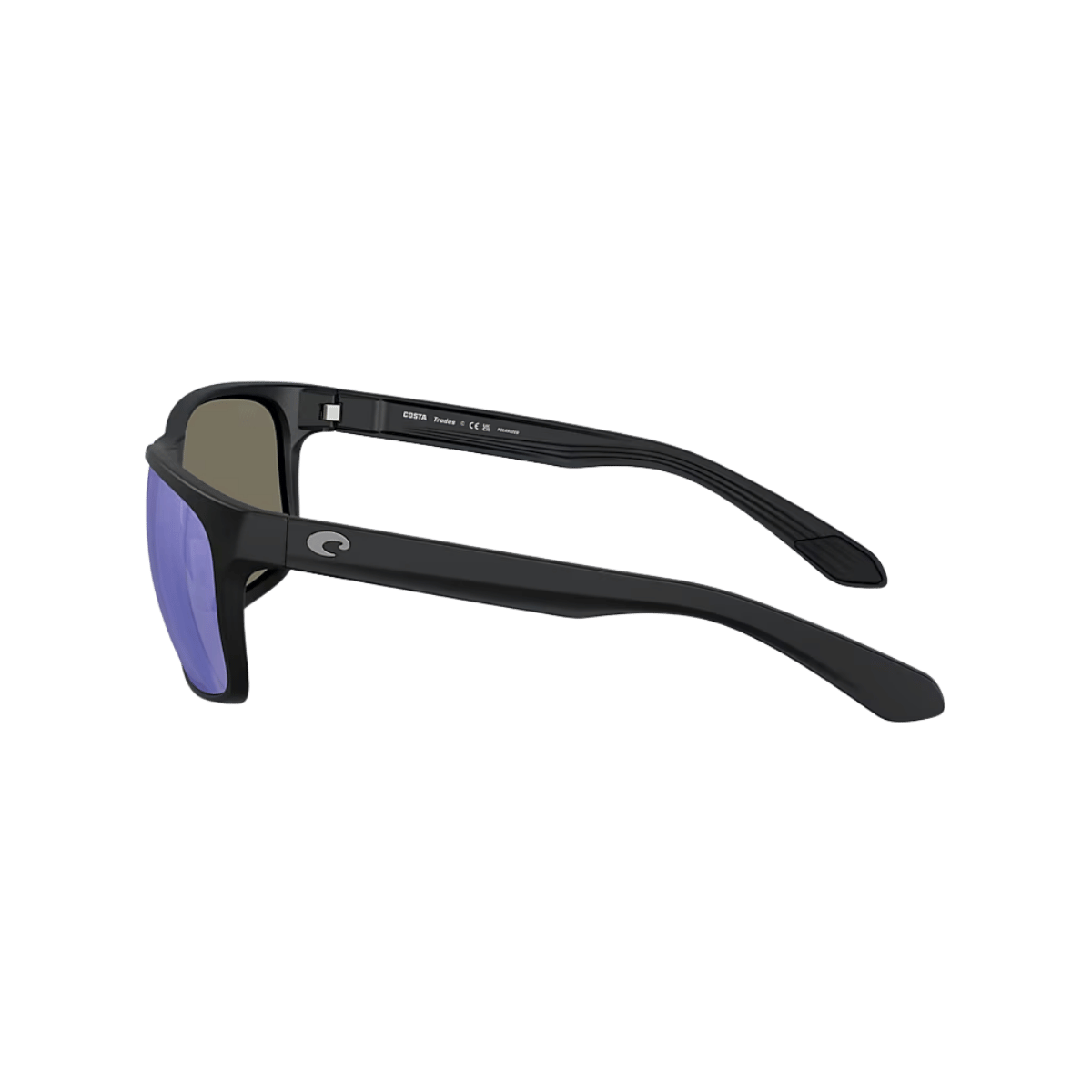 COSTA DEL MAR TRADES SUNGLASSES - MATTE BLACK SIDE