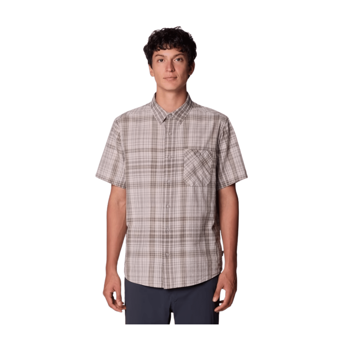 MOUNTAIN HARDWEAR MEN'S COTTONWOOD LITE SS SHIRT - CITY FOG FRICTI