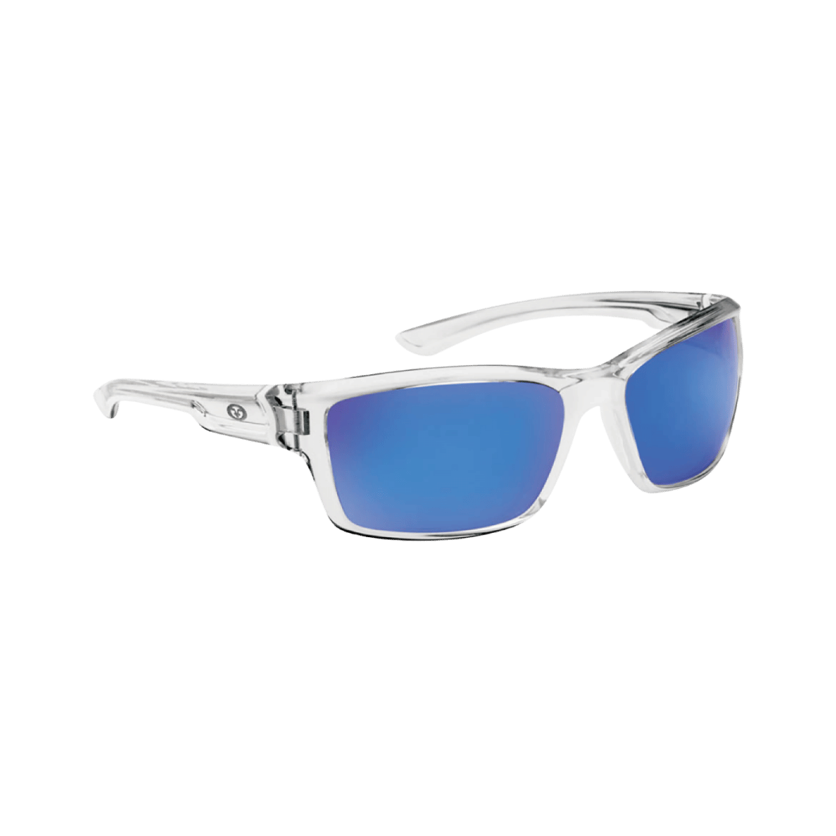 FLYING FISHERMAN COVE SUNGLASSES - SMOKE-BLUE MIRROR - CRYSTAL
