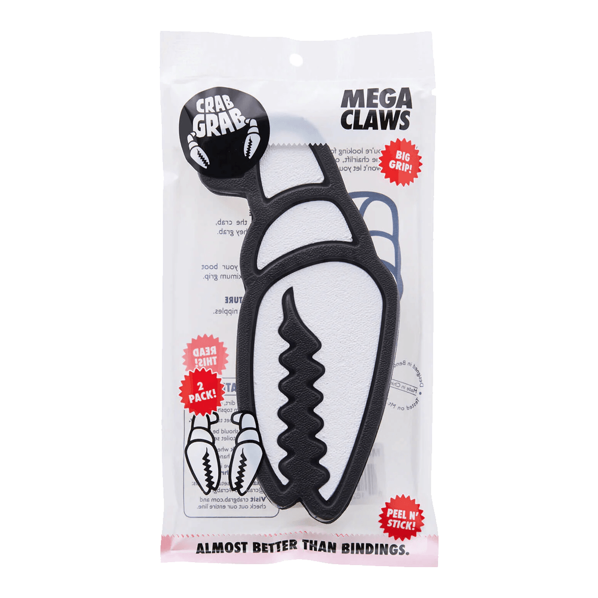 CRAB GRAB MEGA CLAWS STOMP PADS - BLACK WHITE