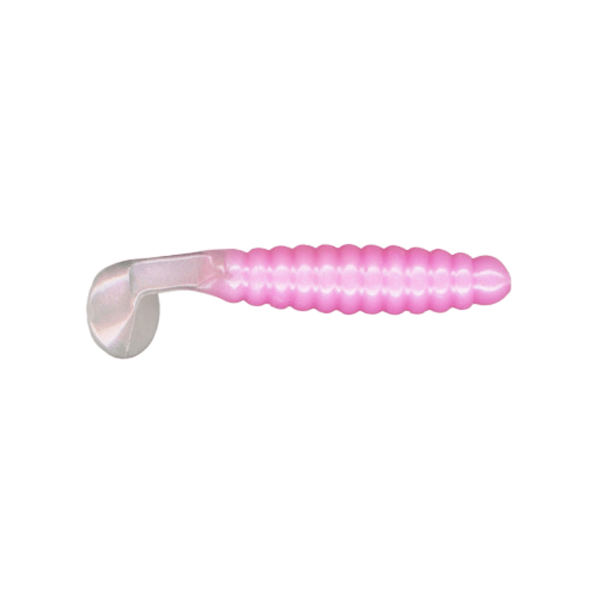 CHARLIE BREWERS CRAPPIE SLIDER GRUB 18PK - 1-1/2 IN PINK PEARL