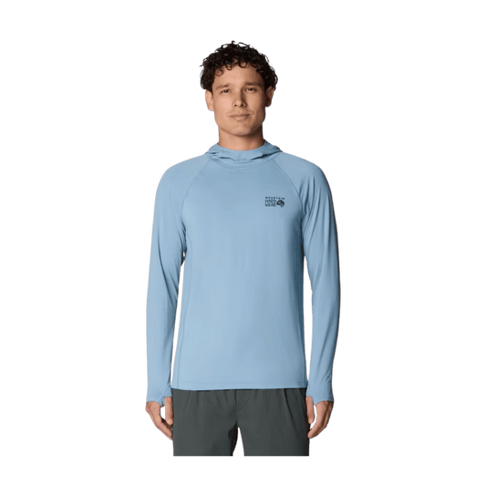 MOUNTAIN HARDWEAR MEN'S CRATER LAKE LS HOODY - ELEMENT