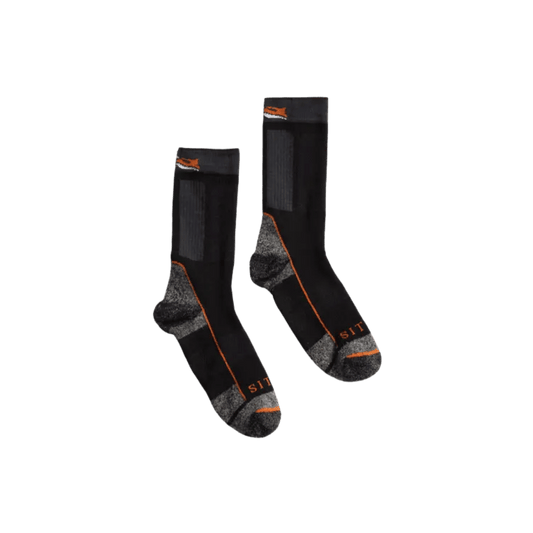 SITKA MID WEIGHT CREW SOCK - SITKA BLACK