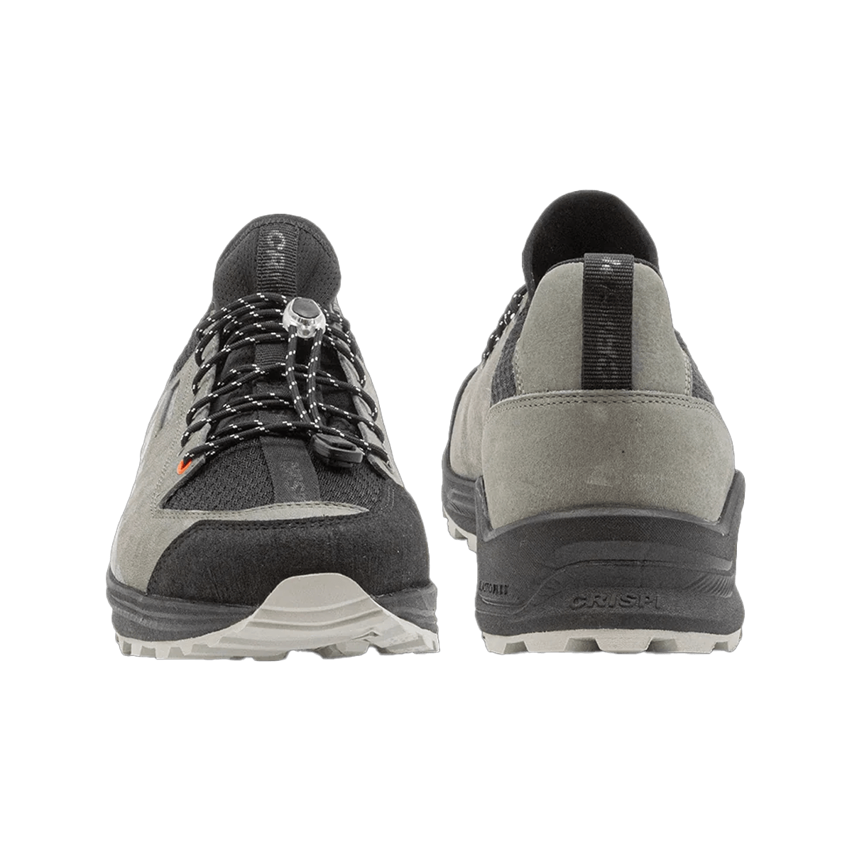 CRISPI MEN'S ATTIVA II SHOES - GREY - TOE + HEEL VIEW