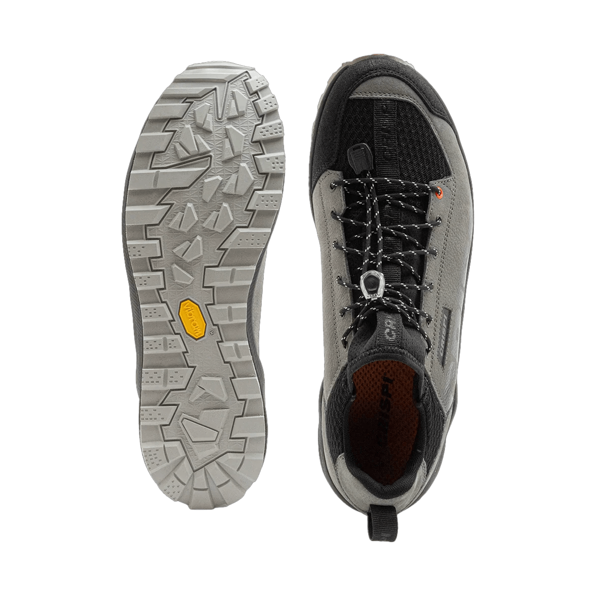 CRISPI MEN'S ATTIVA II SHOES - GREY - TOP + SOLE VIEW