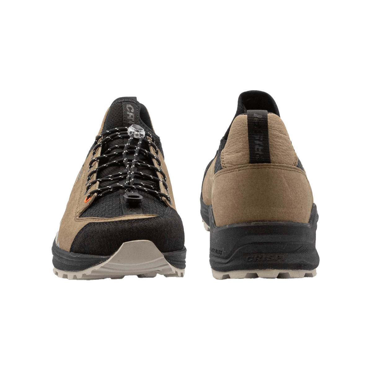 CRISPI MEN'S ATTIVA II SHOES - HAZLENUT - TOE + HEEL VIEW