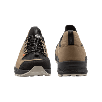 CRISPI MEN'S ATTIVA II SHOES - HAZLENUT - TOE + HEEL VIEW