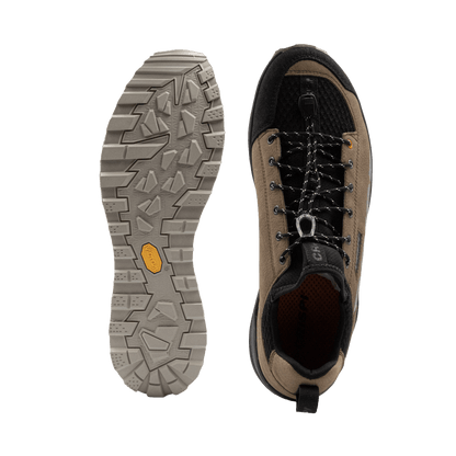 CRISPI MEN'S ATTIVA II SHOES - HAZLENUT - TOP + SOLE VIEW