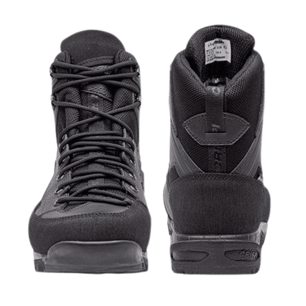 CRISPI MEN'S AT 6 GTX BOOTS - BLACK_FRONT AND BACK ANGLE