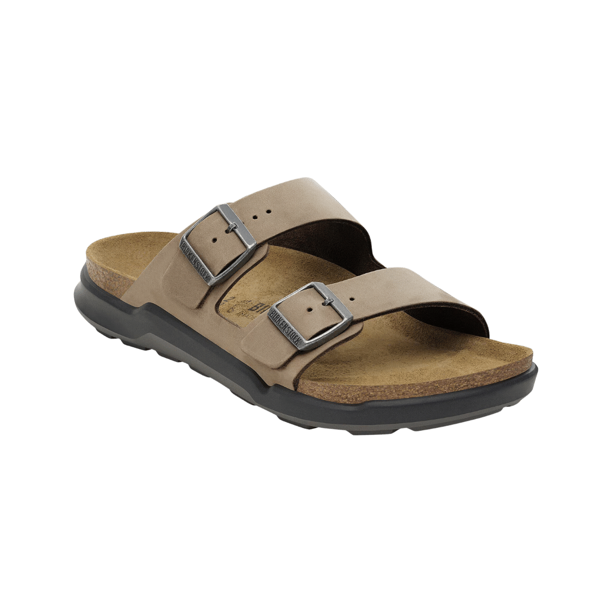 BIRKENSTOCK MEN'S ARIZONA CROSS TOWN - REGULAR - OILED TAB BRO - SIDE VIEW
