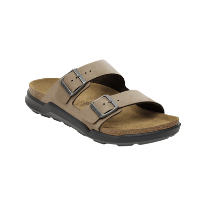 BIRKENSTOCK MEN'S ARIZONA CROSS TOWN - REGULAR - OILED TAB BRO - SIDE VIEW