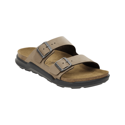 BIRKENSTOCK MEN'S ARIZONA CROSS TOWN - REGULAR - OILED TAB BRO - SIDE VIEW