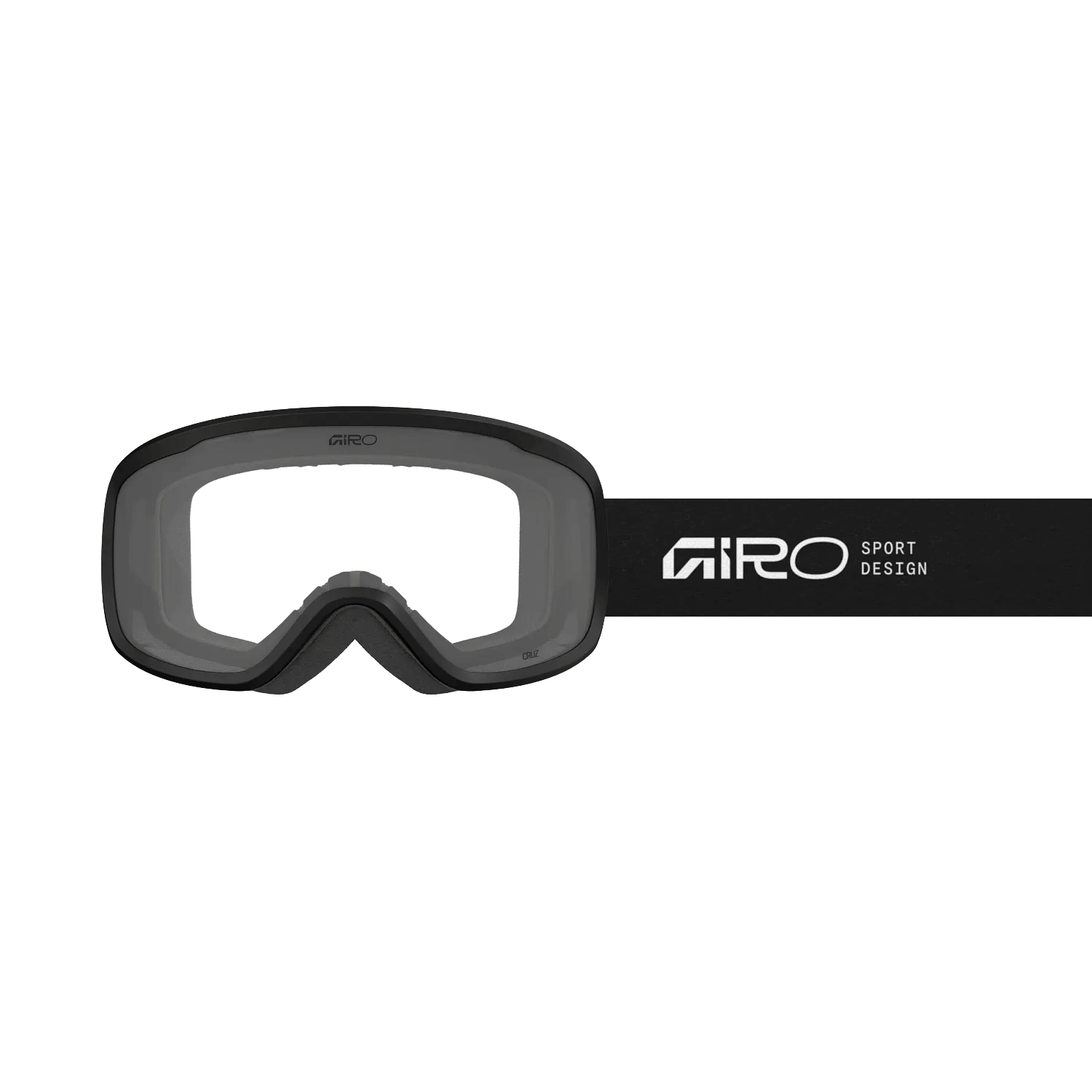 GIRO CRUZ GOGGLES 2025/2026 black clear front view