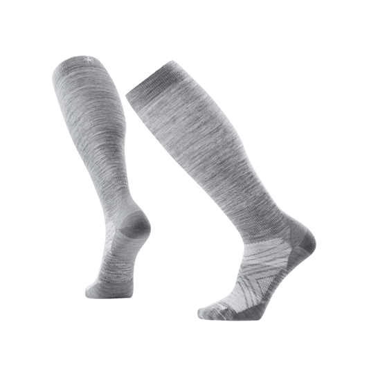 SMARTWOOL SKI ZERO CUSH OTC SOCKS - LIGHT GRAY