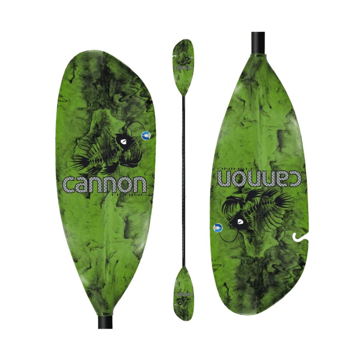 CANNON PADDLES KINGFISHER CAMO ADJ PADDLE - CAMO - MULTI ANGLE VIEW - 240-260CM