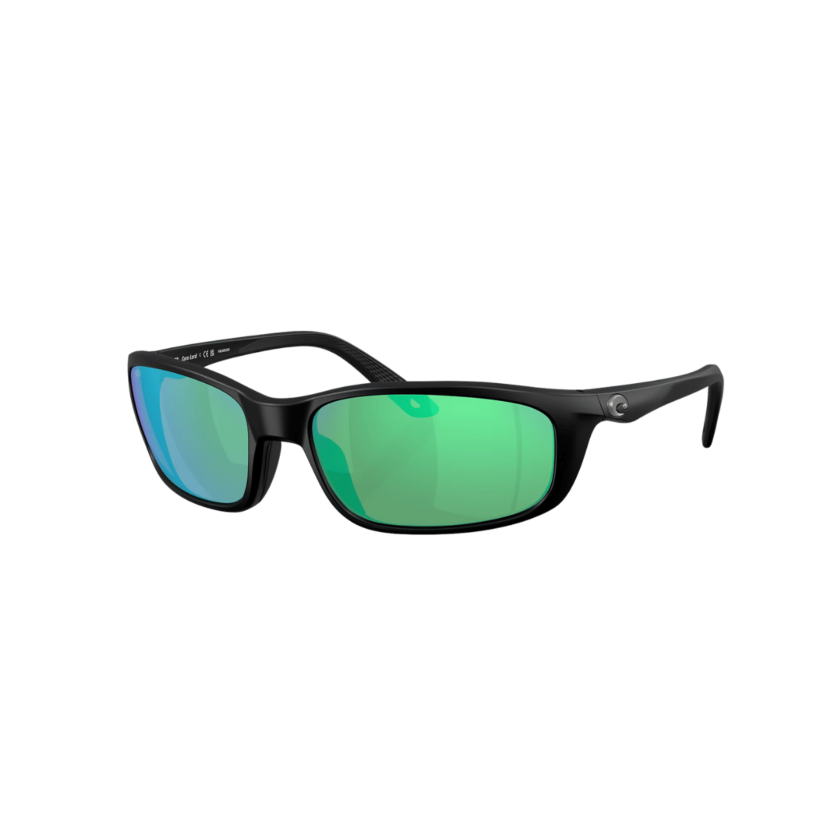 COSTA DEL MAR BRINE II SUNGLASSES - MATTE BLACK / GREEN