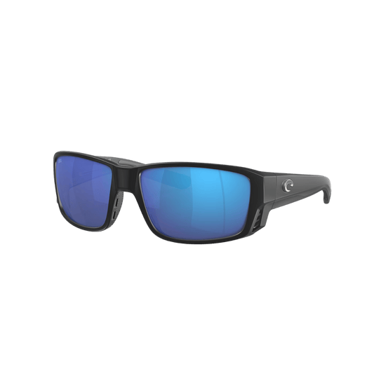 COSTA DEL MAR TUNA ALLEY PRO SUNGLASSES - MATTE BLACK - BLUE