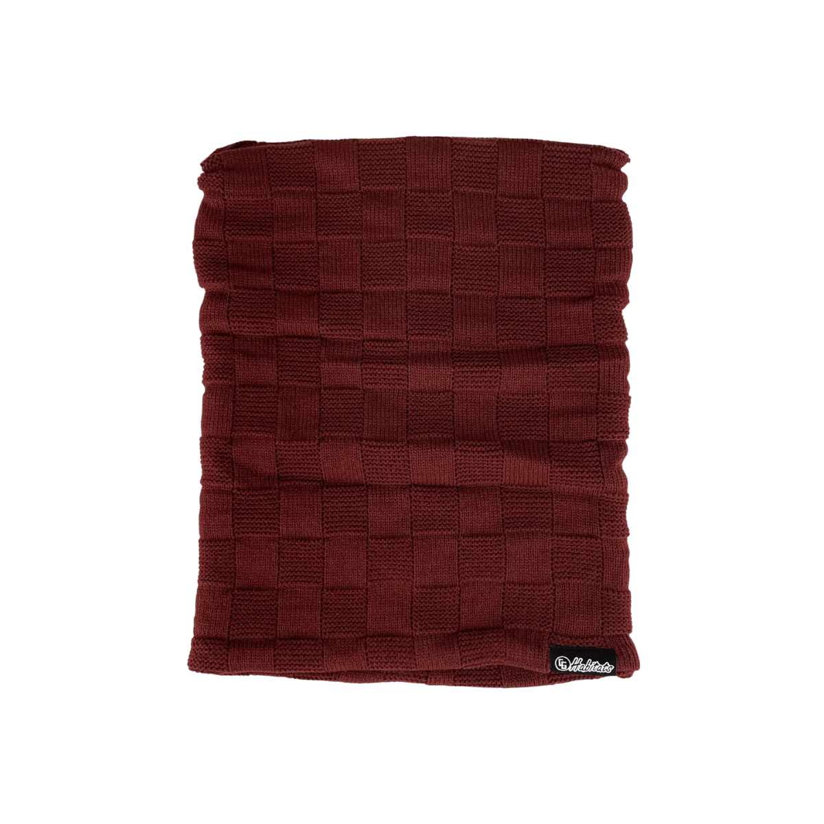 CG HABITATS STANDARD KNITTED NECK GAITER - BURGUNDY