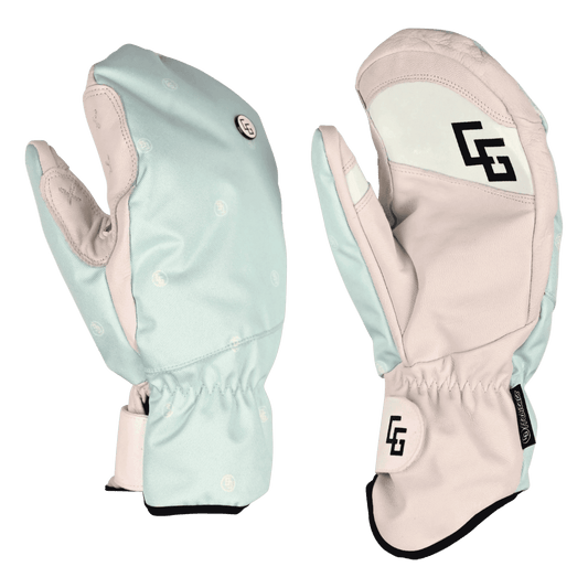 CG HABITATS PARK MITTEN - PASTEL JADE - FRONT/BACK VIEW